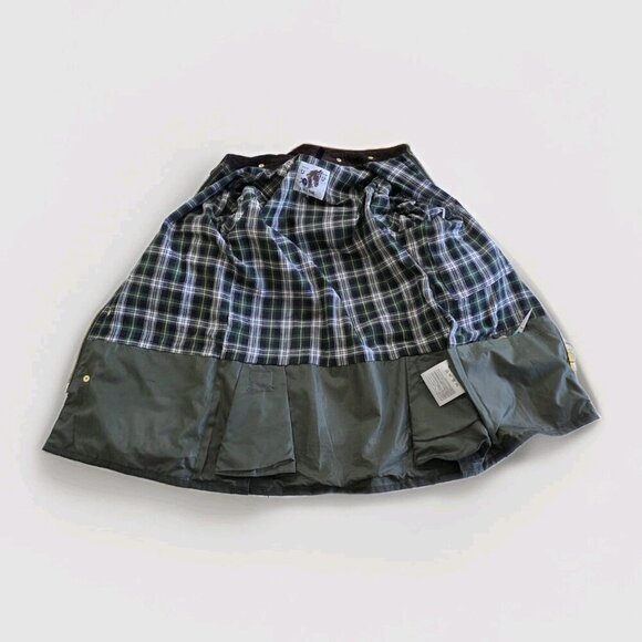 VTG Lavenir Wax Chore Coat Men 36 Military Green LS Lined Cotton Equestrian Hood - Picture 11 of 16